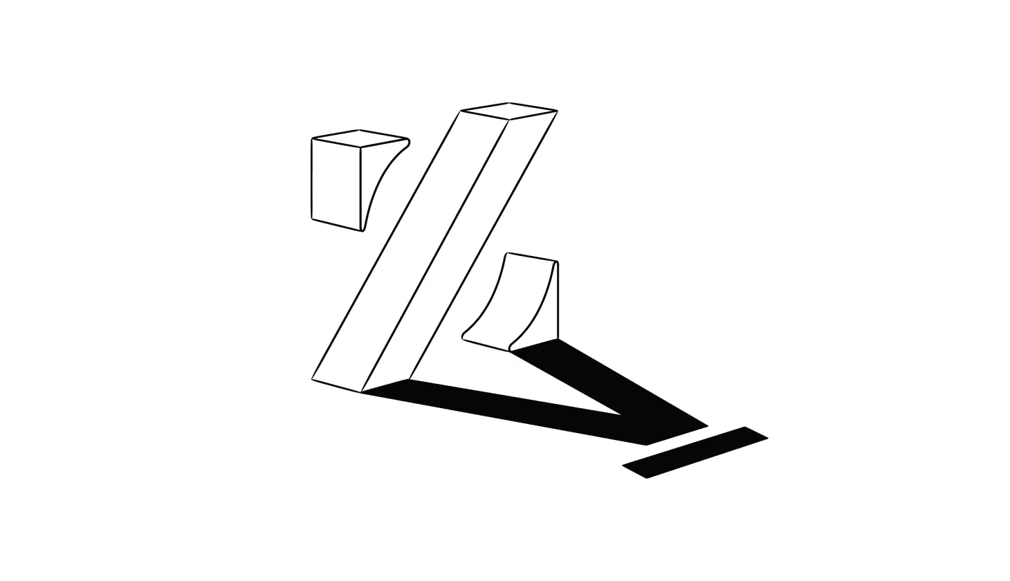 Illustration of the Zander logo casting a shadow in the shape of the Aura logo